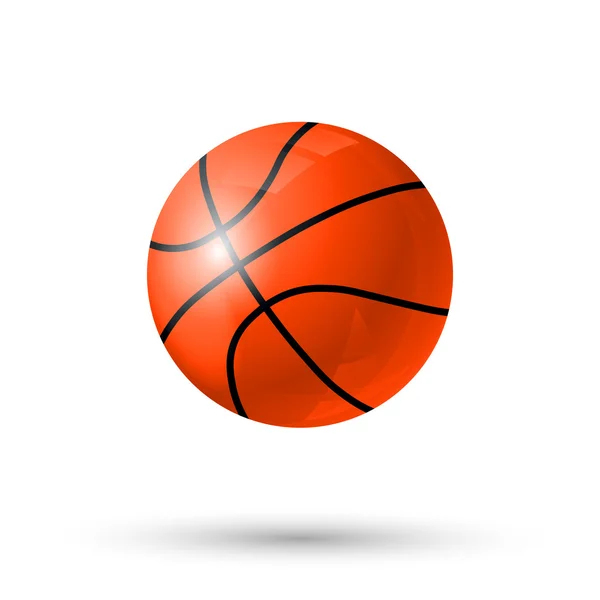 Ballon De Basket-Ball Isolé Sur Fond Blanc. Dessin Au Trait De Couleur avec Dessin De Ballon De Basket 