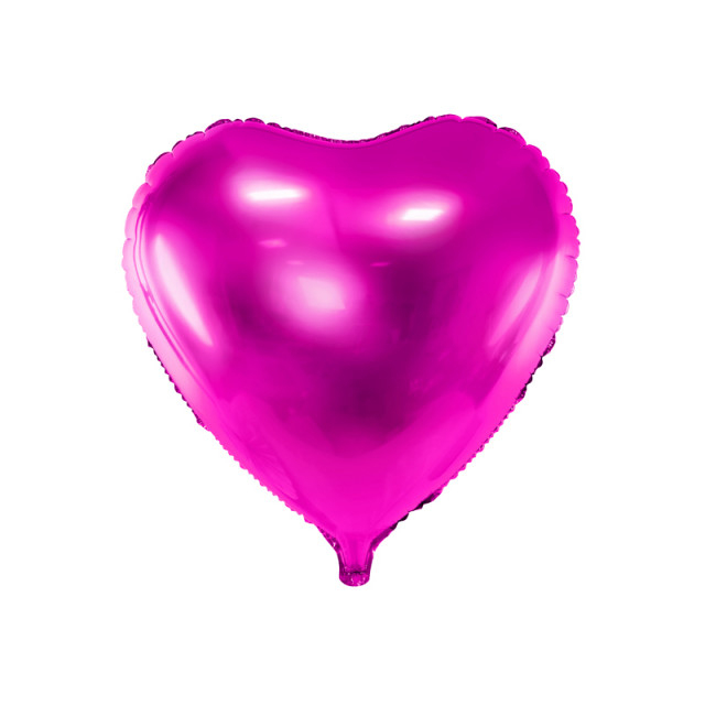 Ballon En Forme De Coeur Fuchsia Glossy tout Ballon Forme Coeur