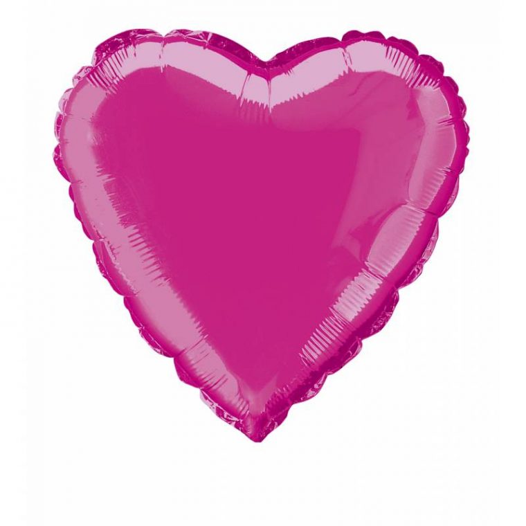 Ballon Hélium Coeur Fuchsia – Thema Deco pour Ballon Forme Coeur