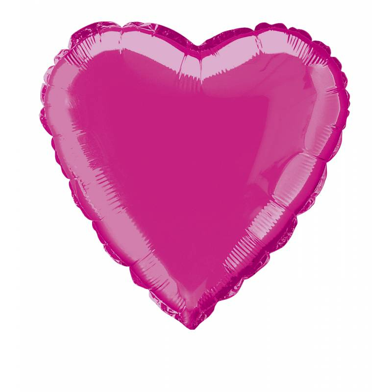 Ballon Hélium Coeur Fuchsia - Thema Deco pour Ballon Forme Coeur 