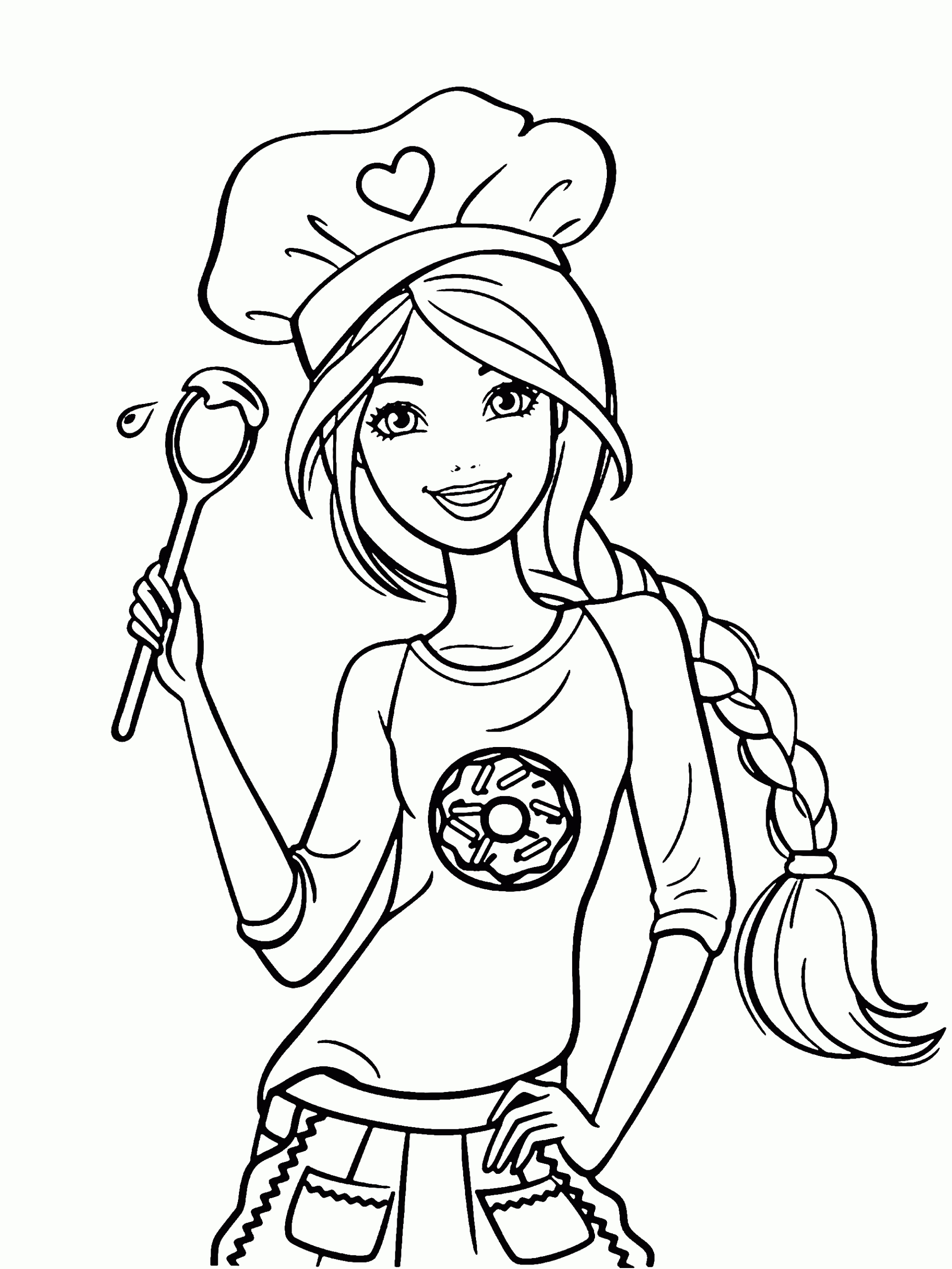 Barbie Coloring Pages For Girls: Toddlers &amp;amp; Adults » Print Color Craft tout Coloriage Barbie 