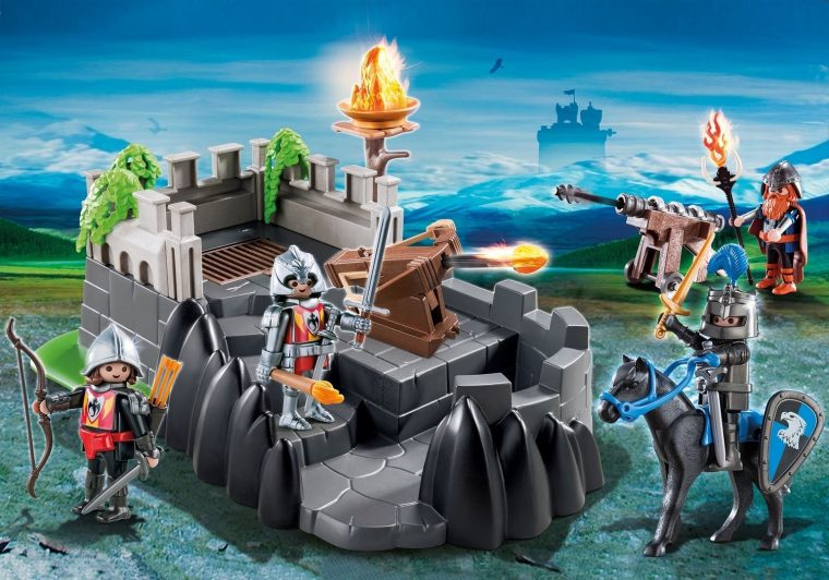 Bastion Des Chevaliers Du Dragon Ailé – Playmobil Chevaliers 6627 tout Playmobil Chevalier Du Loup