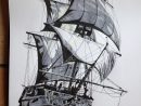 Bateau Pirate  Ship Tattoo, Pirate Ship Drawing, Ship Art encequiconcerne Bateaux Dessin