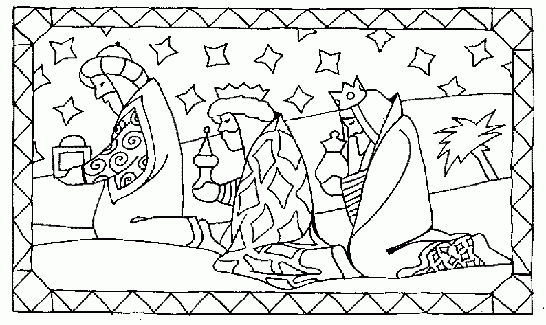 Baúl De Navidad: Adoración De Los Reyes Magos Para Colorear encequiconcerne Coloriage Roi Mage 