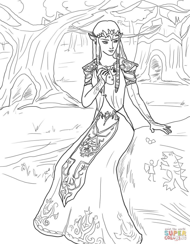 Beau Dessin A Imprimer Zelda Twilight Princess – Mademoiselleosaki pour Coloriage Twilight