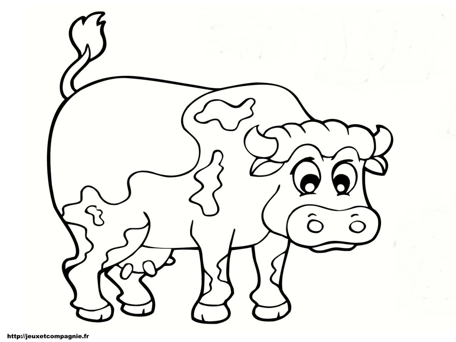 Belle Coloriage Vache A Imprimer  Meilleur Coloriage Pour Les Enfants avec Dessin De Vache À Imprimer 