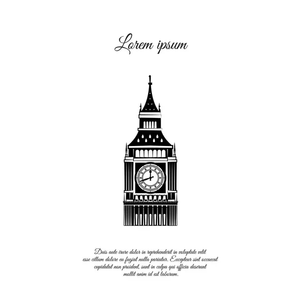 Big Ben De La Tour De Londres — Image Vectorielle Mirumur © #6424260 encequiconcerne Dessin De Big Ben Londres