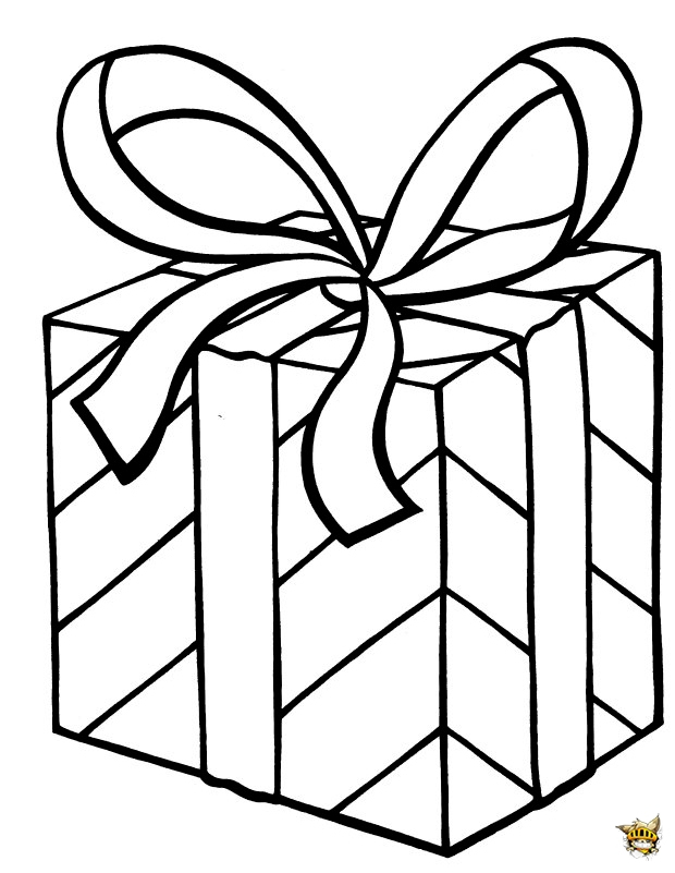 Boite À Cadeau Est Un Coloriage D&amp;#039;Anniversaire destiné Dessin De Cadeaux 
