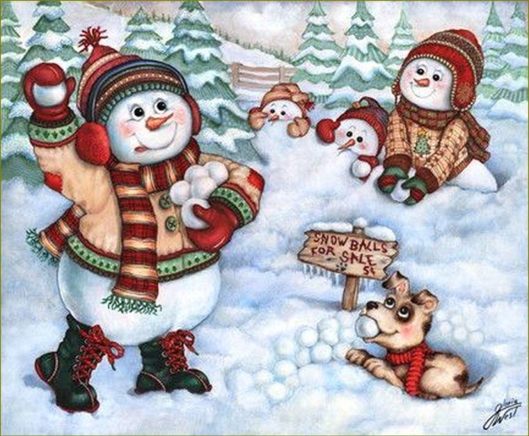 Bonhomme De Neige En Illustration Par Gloria West – Balades Comtoises encequiconcerne Image Bonhomme De Neige