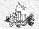 Bougies Et Boules De Noël - Noël - Coloriages Difficiles Pour Adultes avec Coloriage De Boule De Noel