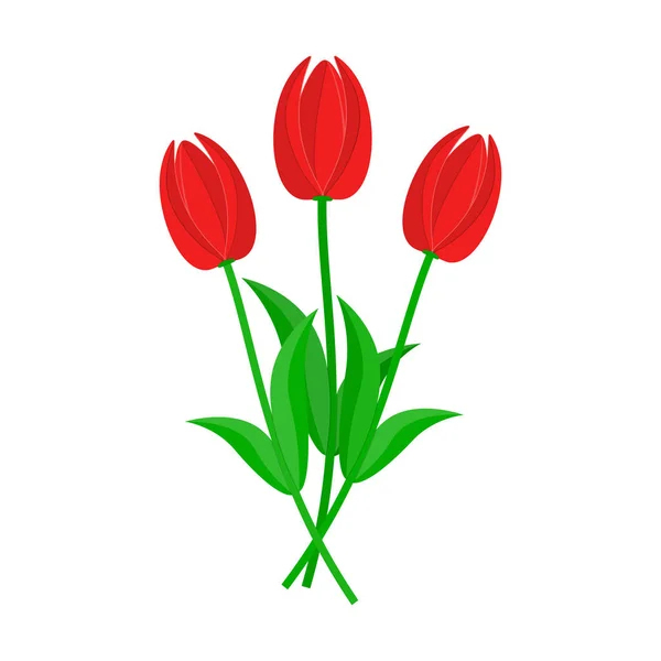 Bouquet De Tulipes Vecteur — Image Vectorielle Ku4Erashkastyle © #22734381 concernant Dessin De Tulipe 