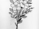 Bouquet-Of-Flowers-Simple-Flower-Drawing-Black-And-White-Pencil-Sketch encequiconcerne Dessins De Fleurs