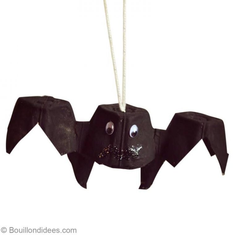 Bricolage Halloween Facile : Chauve Souris Récup – Idées Et Conseils encequiconcerne Deco Chauve Souris Halloween