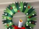 Bricolez Une Magnifique Couronne De Noël Avec Les Enfants, À Partir D pour Decoration De Noel Pour Enfant