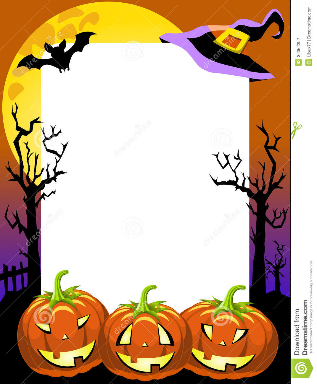 Cadre De Photo De Halloween [1] Photographie Stock - Image: 32052392 dedans Photo Halloween Gratuit