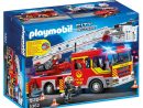 Camion De Pompier Avec Échelle Et Sirène Playmobil City Action - 5362 pour Playmobil Camion De Pompiers