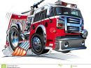 Camion De Pompiers De Dessin Animé De Vecteur Illustration De Vecteur destiné Dessin Camion De Pompier