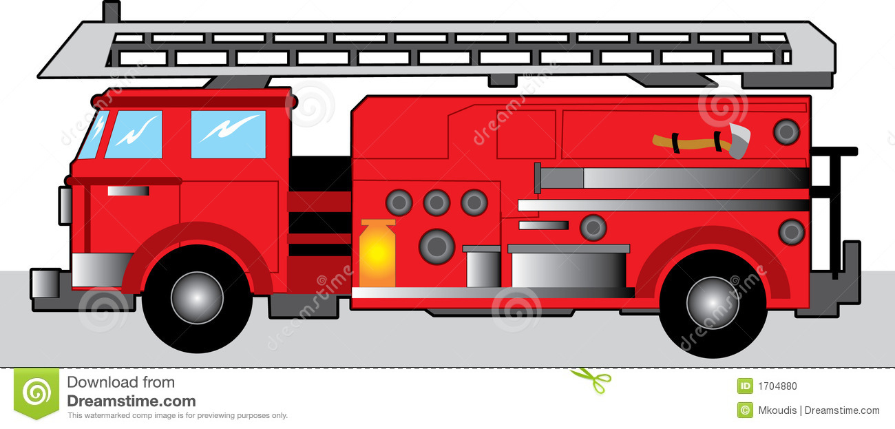 Camion De Pompiers Illustration De Vecteur. Illustration Du Matériel encequiconcerne Dessin Camion De Pompier