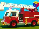 Camion De Pompiers - Jeu D'Assemblage. Dessin Animé Éducatif Pour avec Tout Les Camions De Pompiers