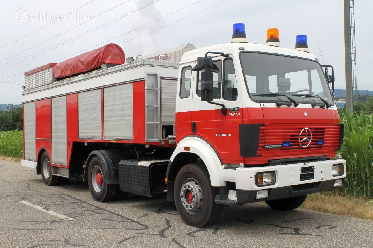 Camion De Pompiers Mercedes-Benz 1838 Mit Auflieger À Vendre Suisse encequiconcerne Photos De Camion De Pompier 