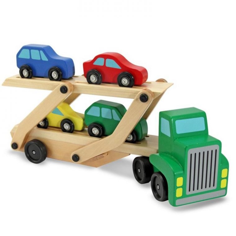 Camion En Bois Jouet Transport De Voitures Pour Enfants À Partir De 3 Ans intérieur Jeux Enfant Camion