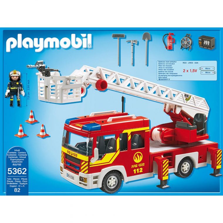 Camion Pompier Playmobil Rue Du Commerce – Stepindance.fr à Playmobil Camion De Pompiers