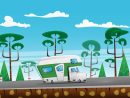 Camion Voyageur Familial En Été Sur La Route De La Zone Forestière à Dessin Camping Car