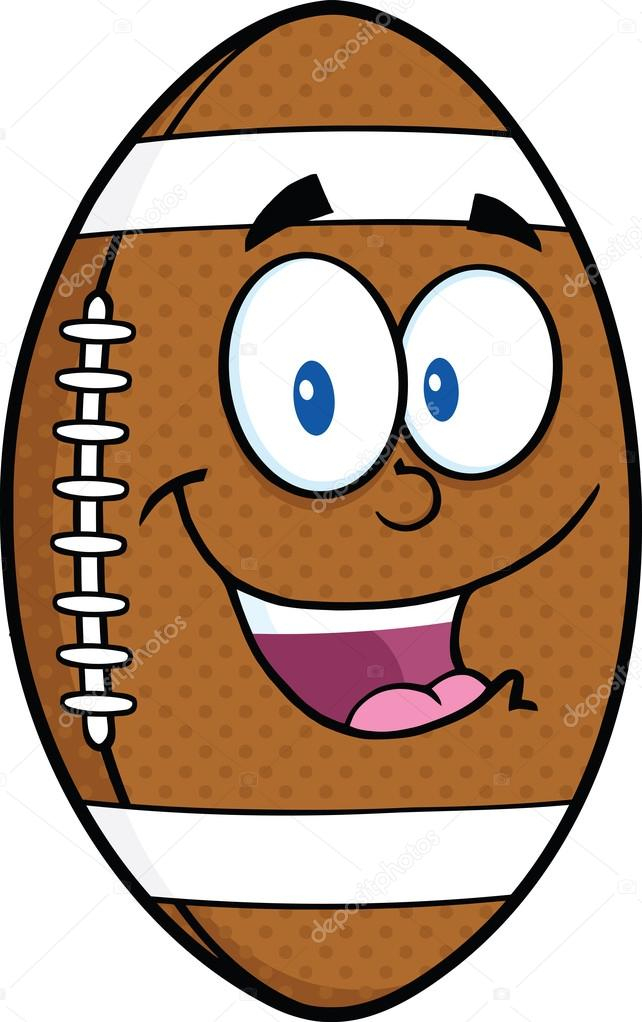 Caractère Américain De Dessin Animé De Ballon De Football Image Libre concernant Dessin Football Americain 