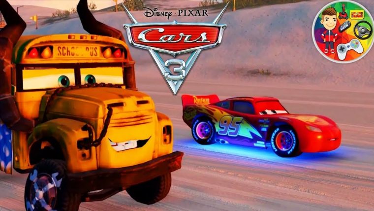 Cars 3 Ps4 Game Lightning Mcqueen Toys Surprise Mattel Disney Miss à Flash Mcqueen Course