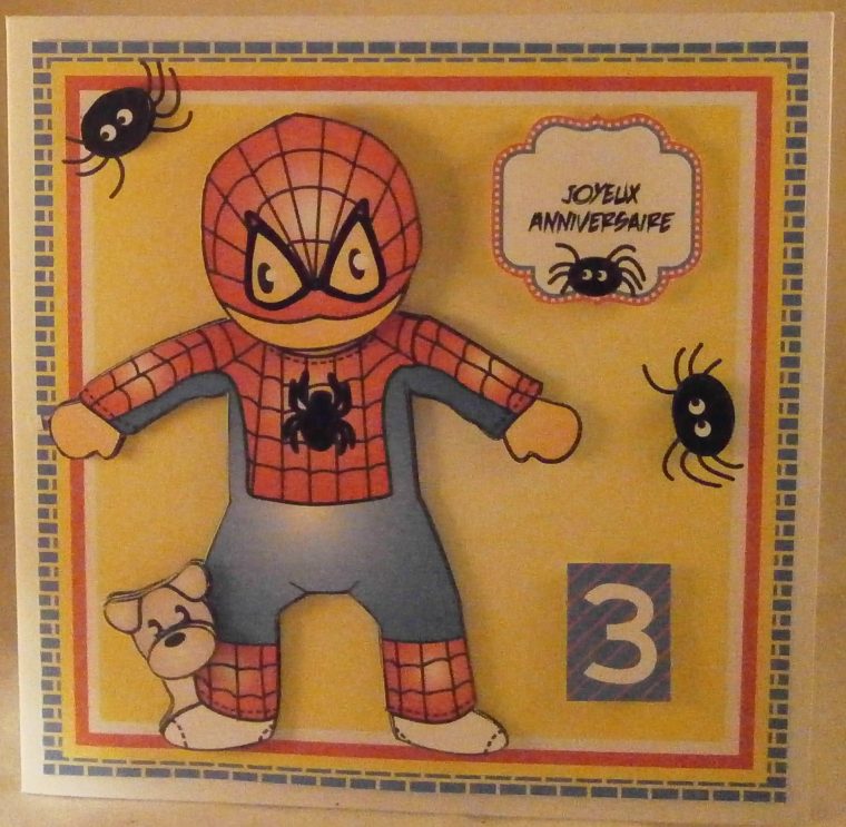 Carte Anniversaire Animee Spiderman à Carte Spiderman À Imprimer