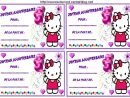 Carte D'Anniversaire Hello Kitty Gratuite À Imprimer Beautiful serapportantà Étiquette Joyeux Anniversaire À Imprimer