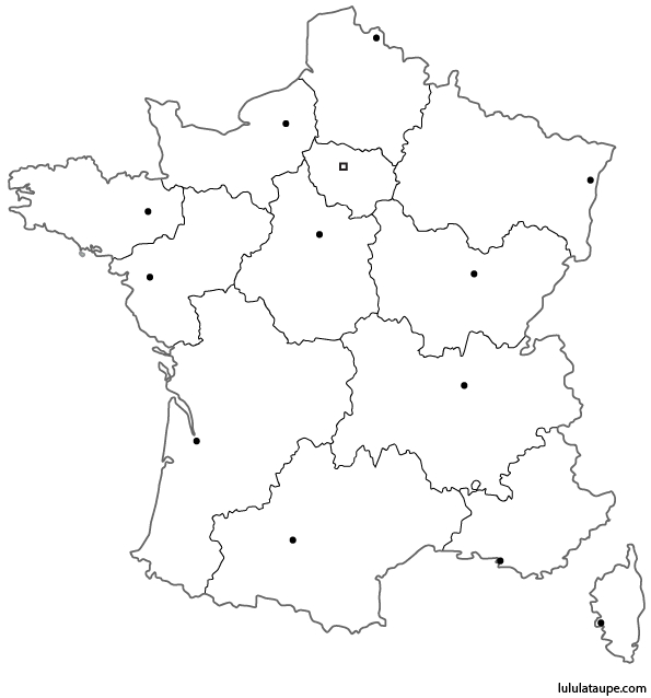 Carte De France Vierge - Voyages - Cartes intérieur Carte France À Colorier