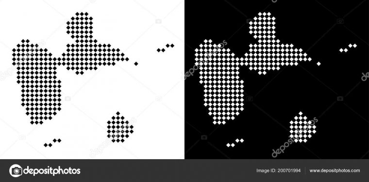 Carte De La Guadeloupe Pointillée Image Vectorielle Par Ahasoft concernant Dessin Carte Guadeloupe