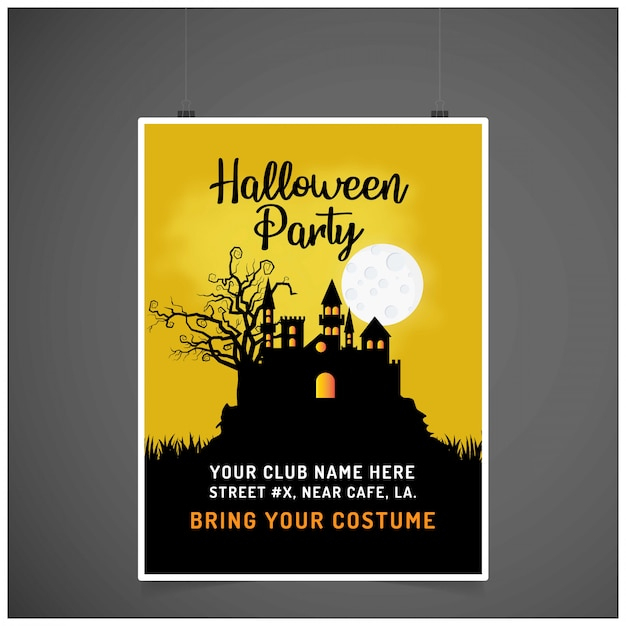 Carte D&amp;#039;Invitation Fête Halloween Avec Vecteur De Design Créatif tout Phrase Pour Halloween 