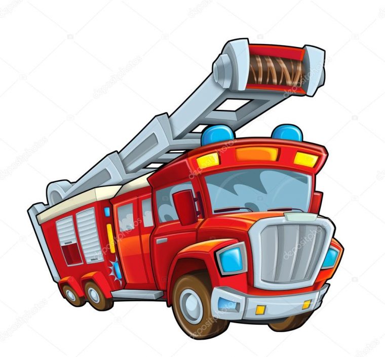 Cartoon Fire Truck – Carinewbi intérieur Dessin Camion De Pompier