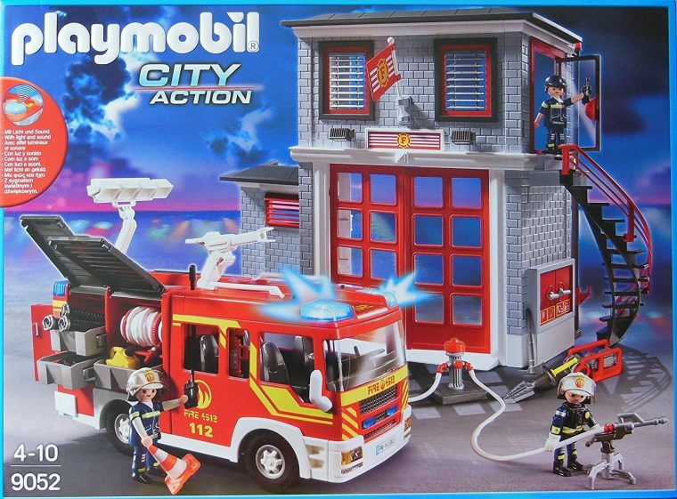 Caserne De Pompiers Playmobil 5981 City Action – Pompier Playmobil à Camion Playmobil Pompier