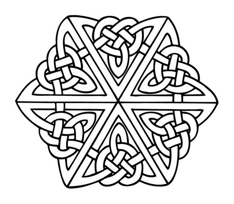 Celtic Art 1 – Celtic Art Adult Coloring Pages pour Dessin Celte