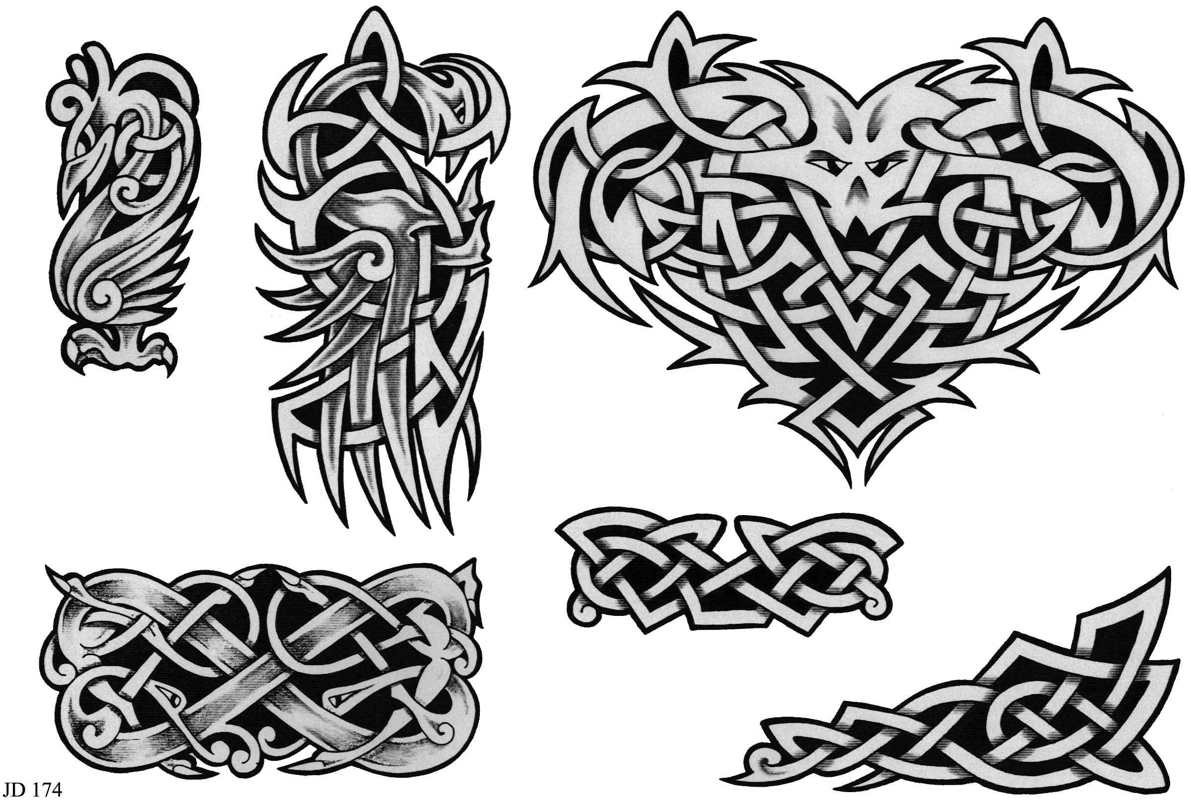 Celtic Sheet 174  Celtic Tattoo Designs  Home  Tattoo Designs pour Dessin Celte 