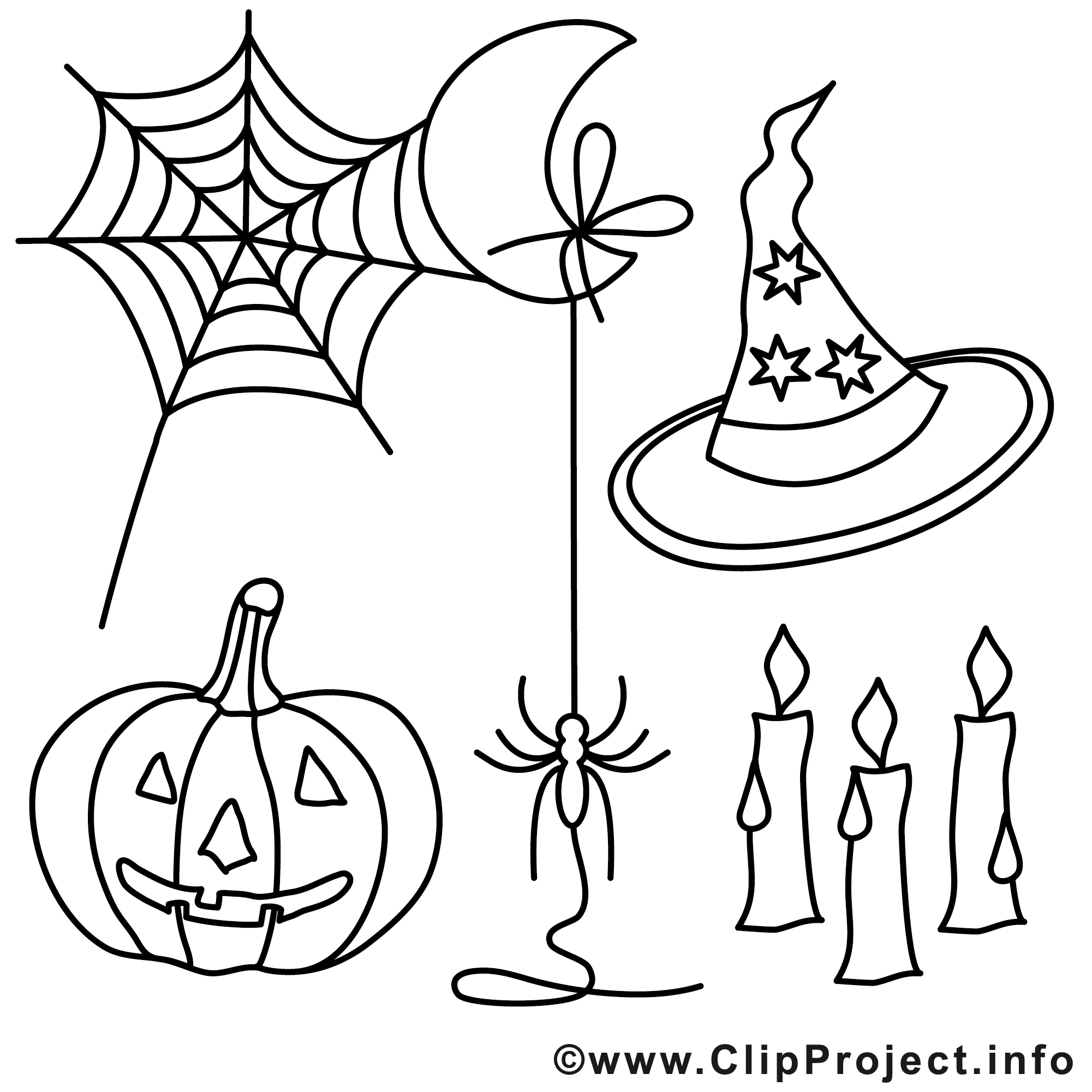 Chapeau Image Gratuite - Halloween À Colorier - Halloween Coloriages tout Dessin A Colorier Halloween Gratuit 