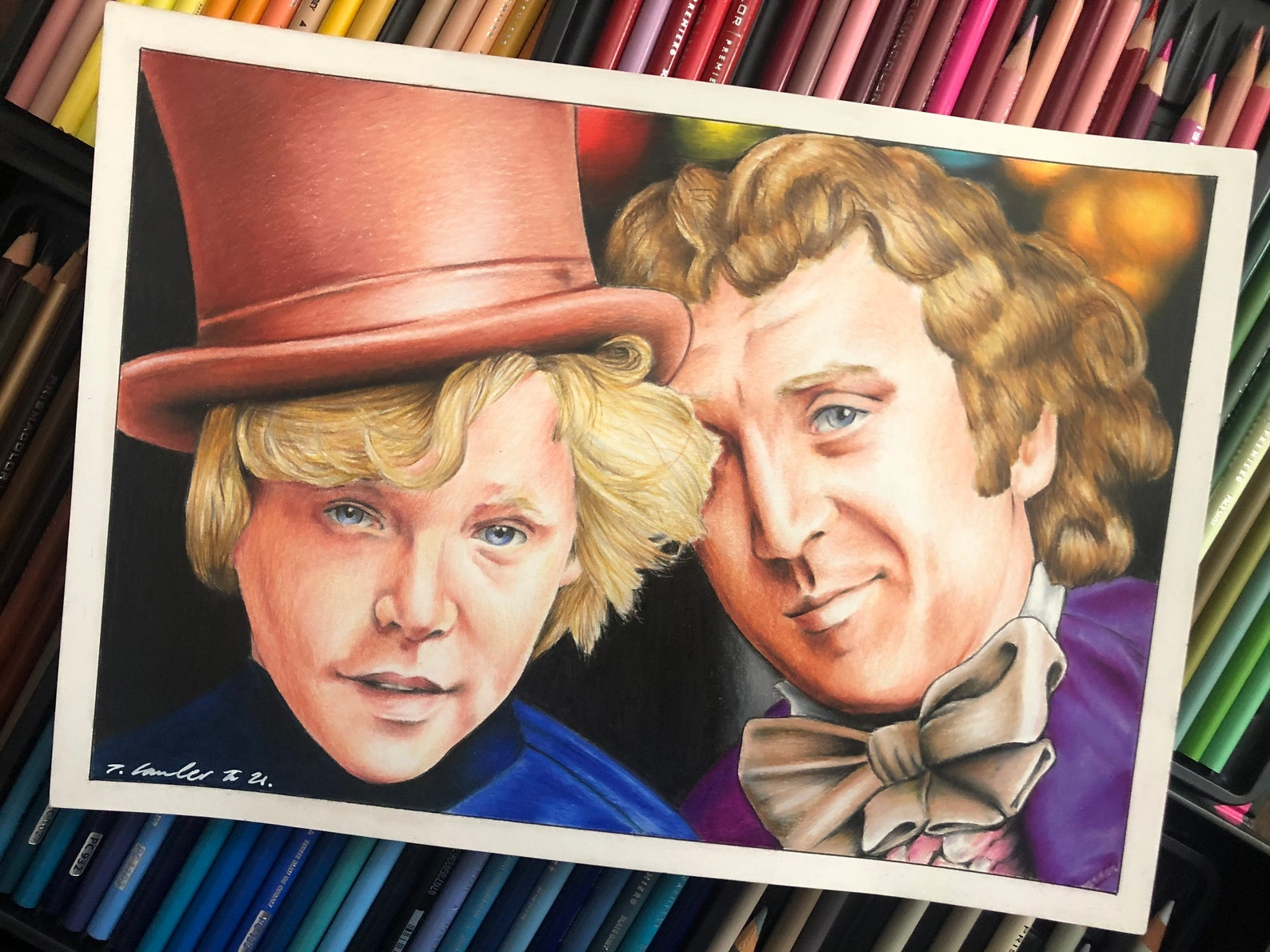 Charlie  Willy Wonka Et La Chocolaterie Dessin Au Crayon  Etsy tout Charlie Et La Chocolaterie Dessin 