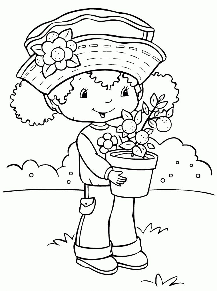 Charlotte Aux Fraises 6 – Coloriage Charlotte Aux Fraises – Coloriages serapportantà Dessin De Fraise A Colorier