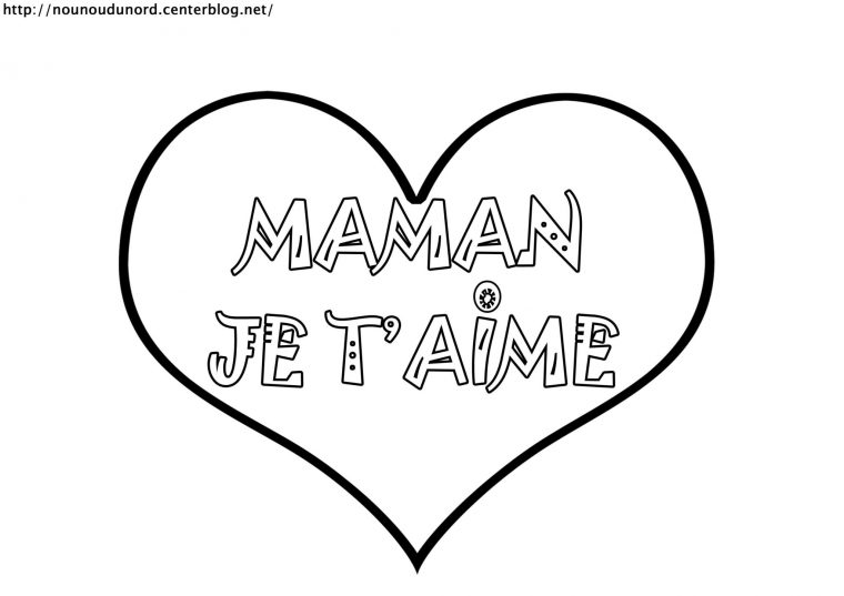 Charmant Je T Aime Maman Coloriage 29 Pour Votre Coloriage Pages With pour Coloriage Maman Je T Aime