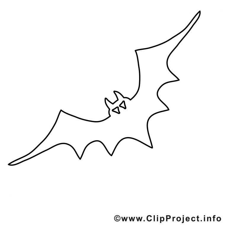 Cliparts Gratuis Chauve-Souris – Halloween À Imprimer – Halloween à Coloriage De Chauve Souris