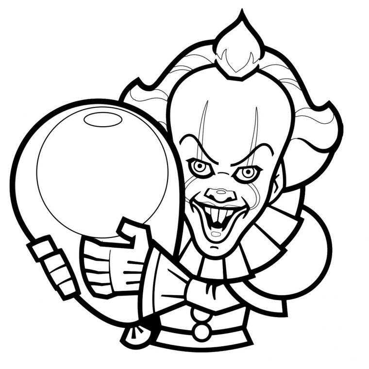 Clown De Ça Version 1 – Coloriage Halloween – Coloriages Pour Enfants destiné Clown Dessin