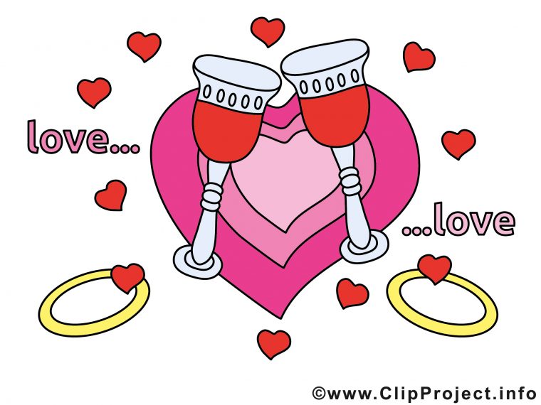 Coeur Dessins Gratuits – Mariage Clipart – Mariage Dessin, Picture dedans Dessins Gratuits