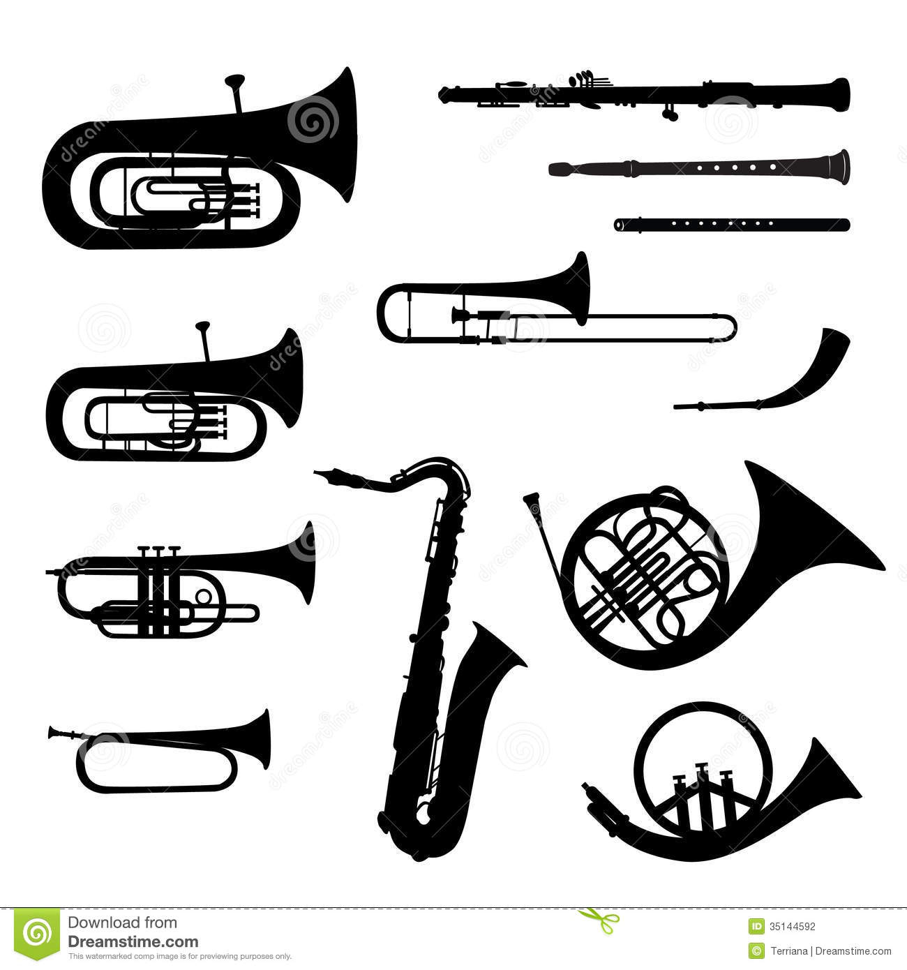 Collection D'Instrument De Musique Illustration Stock - Illustration Du concernant Image D Instrument De Musique A Imprimer