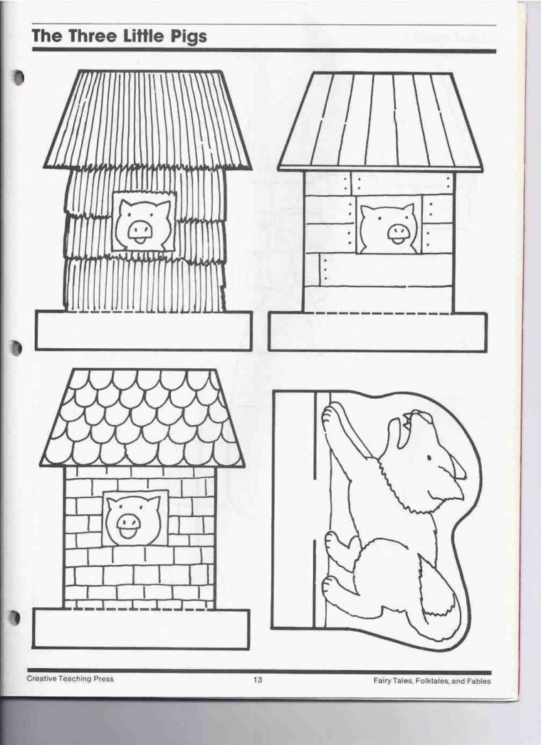 Coloriage 3 Petit Cochon  Meilleur Coloriage Pour Les Enfants pour Coloriage Des 3 Petit Cochon