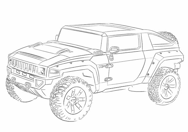 Coloriage 4X4 - Coloriage 4X4 Monster Trucks : Le 4 X 4 Du Dessin Roule concernant Coloriage De 4X4 