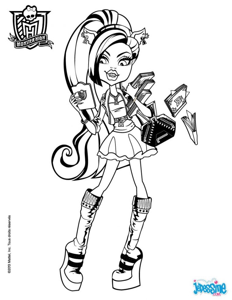 Coloriage A Colorier En Ligne Monster High  30000 ++ Collections De pour Dessin À Colorier Monster High