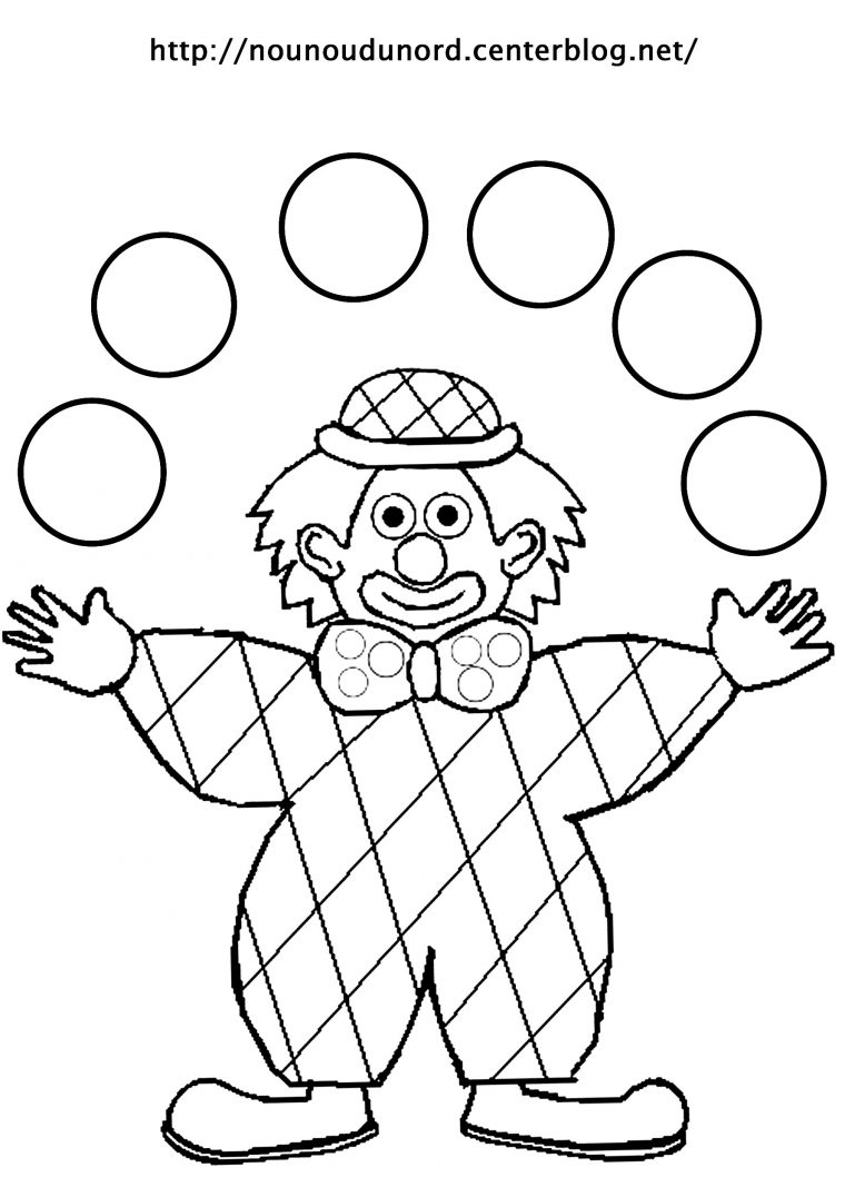 Coloriage À Dessiner Codé Clown dedans Image De Clown A Colorier